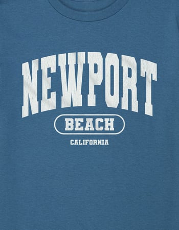 NEWPORT BEACH Collegiate Unisex Kids Tee Alternative Image