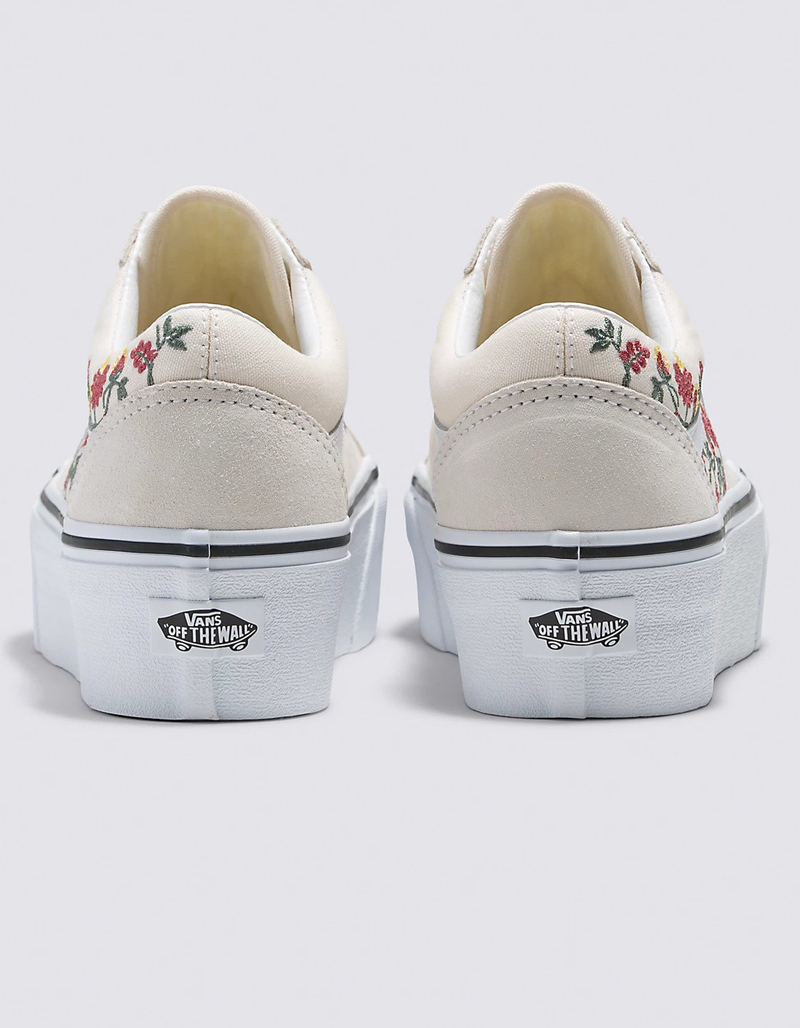 VANS Floral Embroidery Old Skool Stackform Womens Shoes image number 3