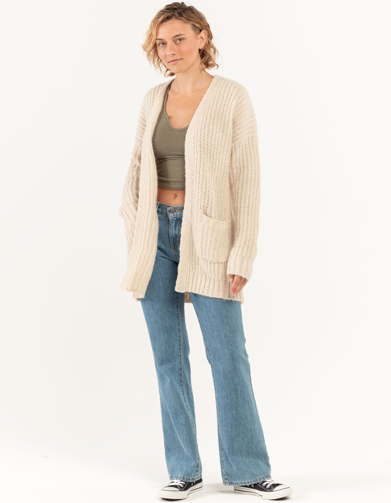 FULL TILT Birdseye Womens Open Cardigan image number 3
