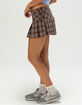 RSQ Womens Low Rise Pleated Mini Skort image number 3
