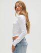 TILLYS Womens Long Sleeve Baby Tee image number 3