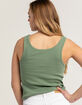 FULL TILT Womens Henley Tank Top image number 2