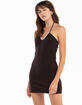 RSQ Womens Solid Halter Bodycon Dress image number 3