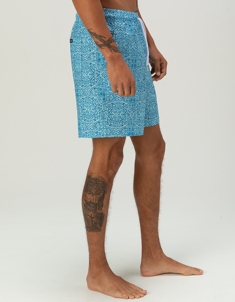 RSQ Mens Seersucker 6.5" Swim Trunks image number 3