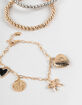 FULL TILT 5 Pack Heart Locket Charm Bracelets image number 2