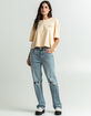 QUIKSILVER Pioneer Womens Oversized Crop Tee image number 4