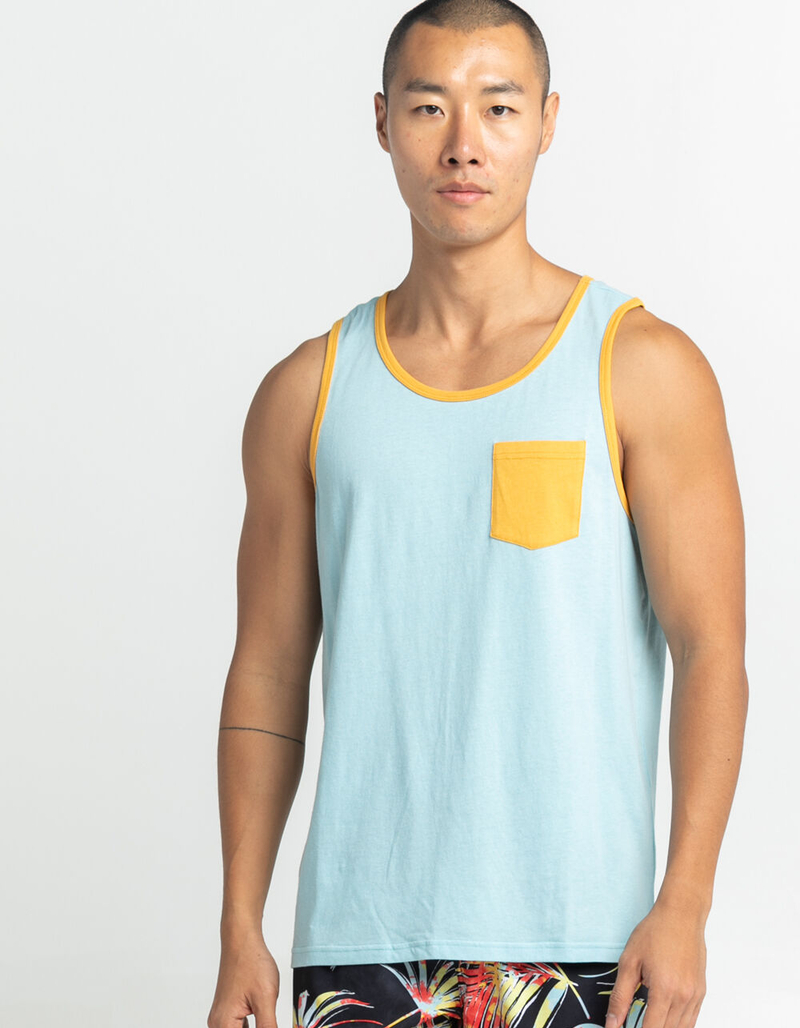 BLUE CROWN Mens Pocket Tank Top image number 4