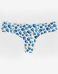 FULL TILT Animal Print Laser Cut Thong image number 1