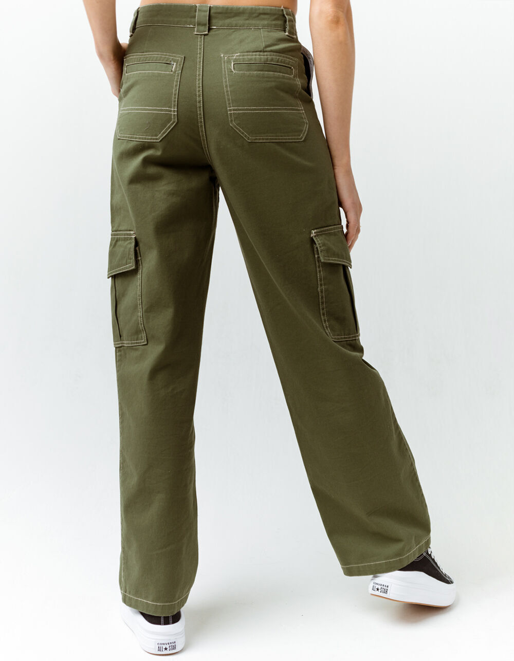 FULL TILT Contrast Stitch Womens Cargo 