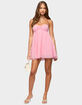 EDIKTED Ariellah Chiffon Babydoll Mini Dress image number 5