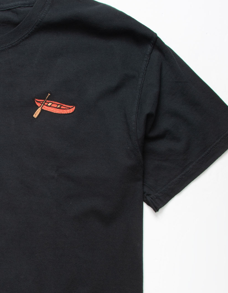 RIOT SOCIETY Canoe Embroidery Mens T-Shirt image number 1
