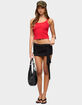 EDIKTED Lorena Wrap Tie Mini Skort image number 5