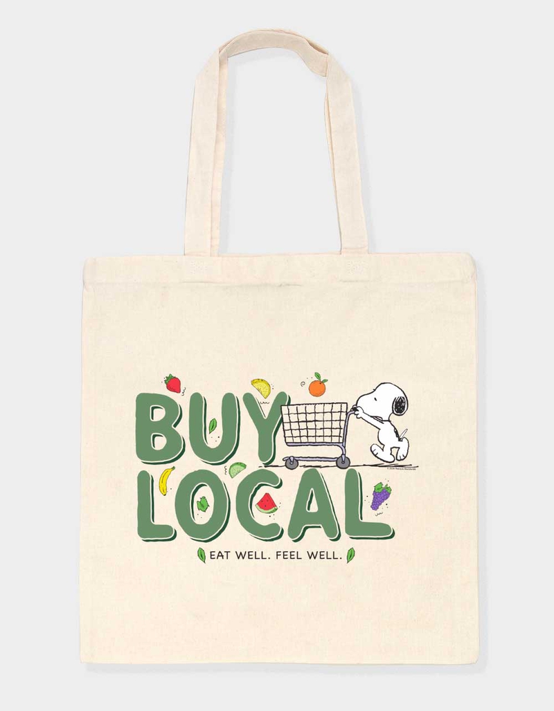 PEANUTS Buy Local Tote Bag image number 1