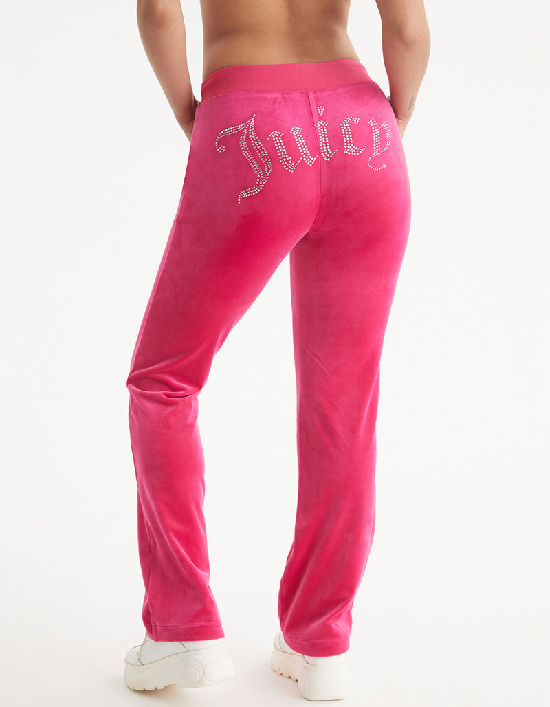 JUICY COUTURE OG Big Bling Womens Velour Track Pants image number 0
