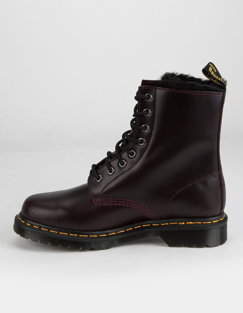 DR. MARTENS 1460 Serena Faux Fur Lined Lace Up Womens Boots image number 2