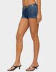 EDIKTED Danikah Stud & Grommet Denim Micro Shorts image number 2