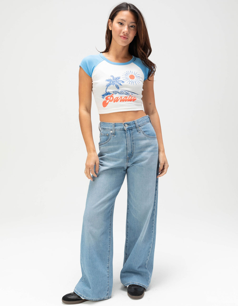ROXY Paraiso Womens Raglan Baby Tee image number 1