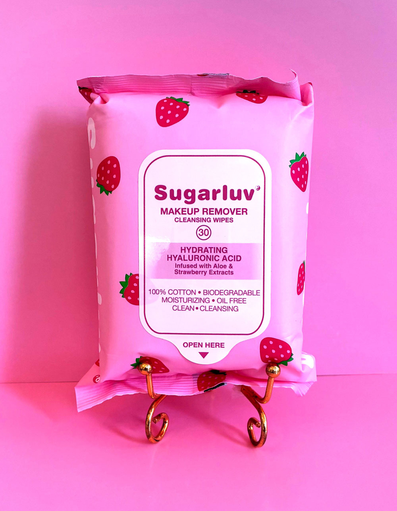 SUGARLUV Hydrating Hyaluronic Acid Makeup Remover Cleansing Wipes image number 2