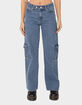 EDIKTED Deliah Low Rise Cargo Jeans image number 3