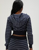 TILLYS Womens Stripe Zip-Up Hoodie image number 2