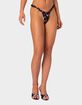 EDIKTED Floral Scrunch Bikini Bottom image number 4