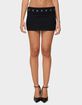 EDIKTED Havana Grommet Ribbed Foldover Mini Skort image number 1