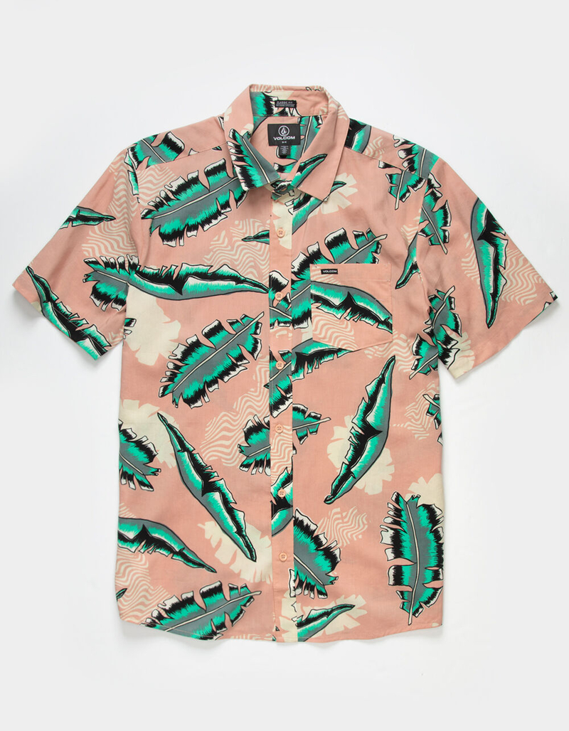 VOLCOM Detoonator Mens Button Up Shirt - ROSE - M | Tillys