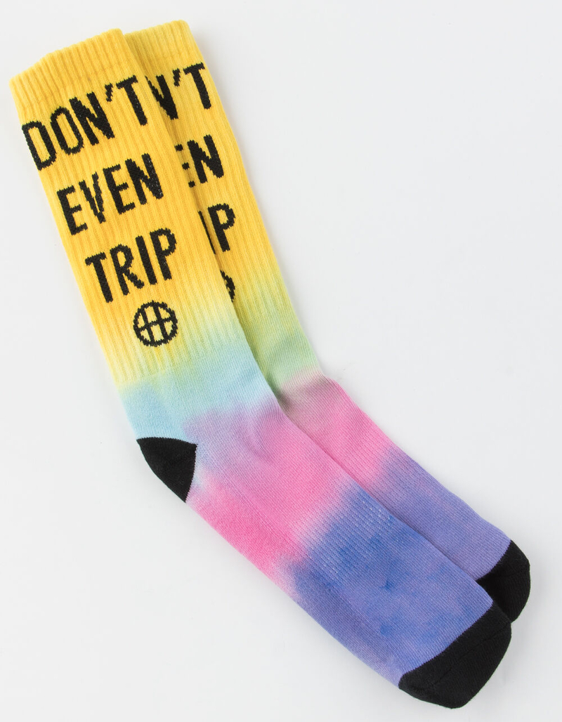 HUF Don't Even Trip Mens Crew Socks image number 0