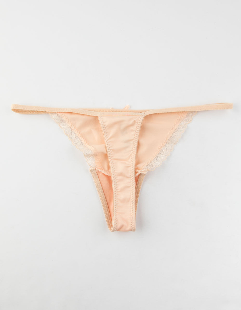 FULL TILT Not A Sound Peach Thong image number 1