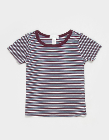 FULL TILT Essentials Girls Stripe Ringer Tee Primary Image