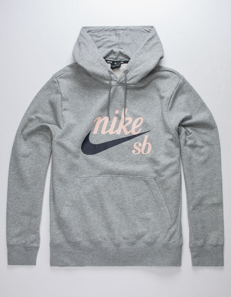 NIKE SB Washed Dark Gray Mens Hoodie image number 0
