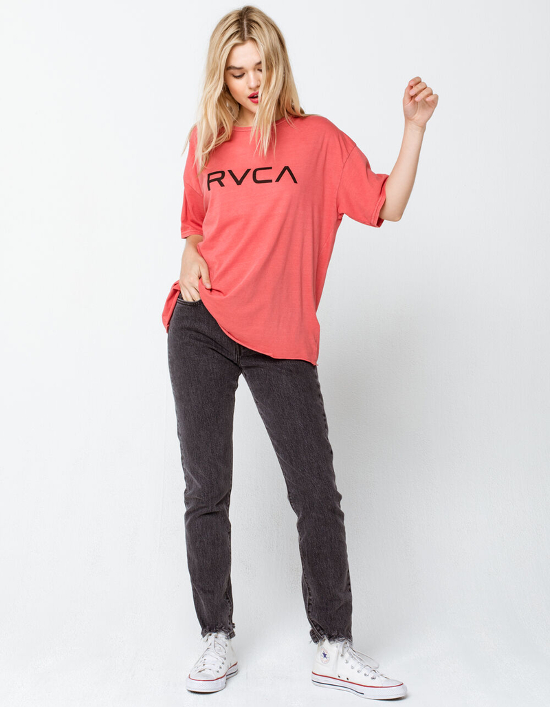RVCA Big RVCA Womens Boyfriend Tee image number 3