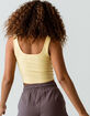 DESTINED Square Neck Womens Yellow Tank image number 3