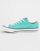 CONVERSE Chuck Taylor All Star Teal Low Top Womens Shoes image number 4