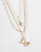 FULL TILT Cross Butterfly Layered Chain Necklace image number 2
