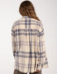 RSQ Womens Raw Edge Flannel image number 4