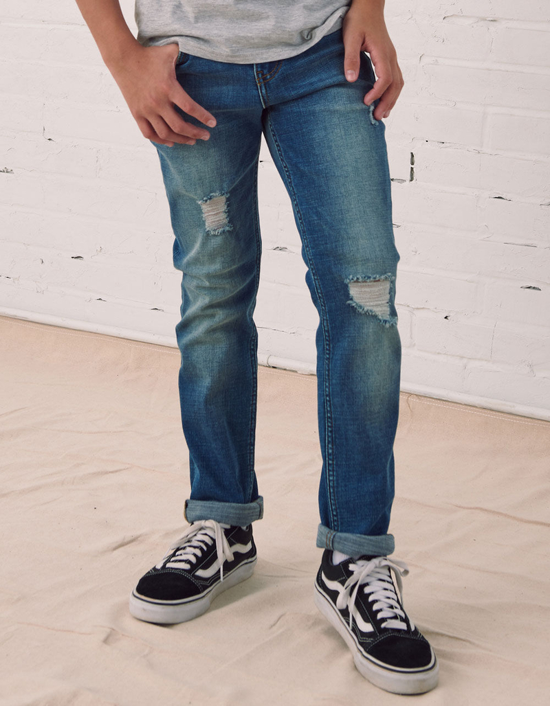 RSQ Boys Super Skinny Ripped Medium Vintage Jeans image number 1