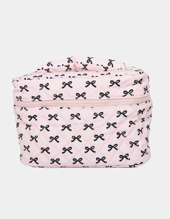 KATYDID Mini Black Bows Make Up Bag Primary Image