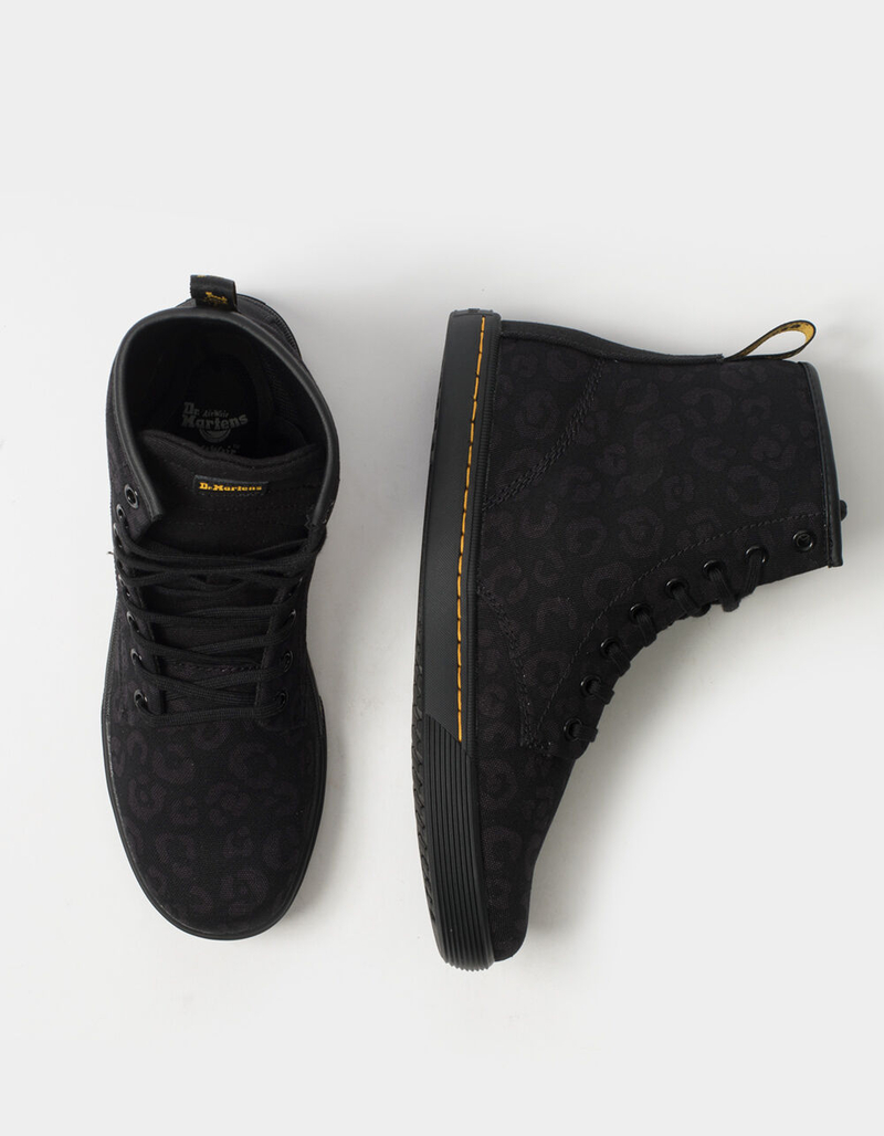 DR. MARTENS Sheridan Leopard Womens Canvas Boots image number 4