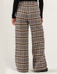 RSQ Womens Wide Leg Plaid Pants image number 8