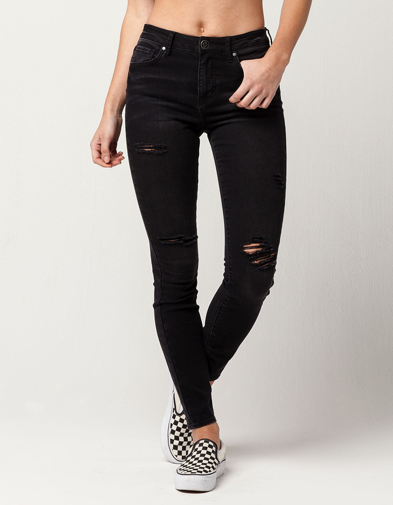 RSQ Manhattan High Rise Womens Ripped Skinny Jeans image number 0