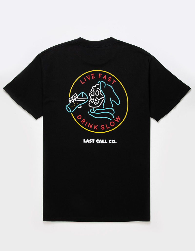 LAST CALL CO. Drink Slow Mens Tee image number 0