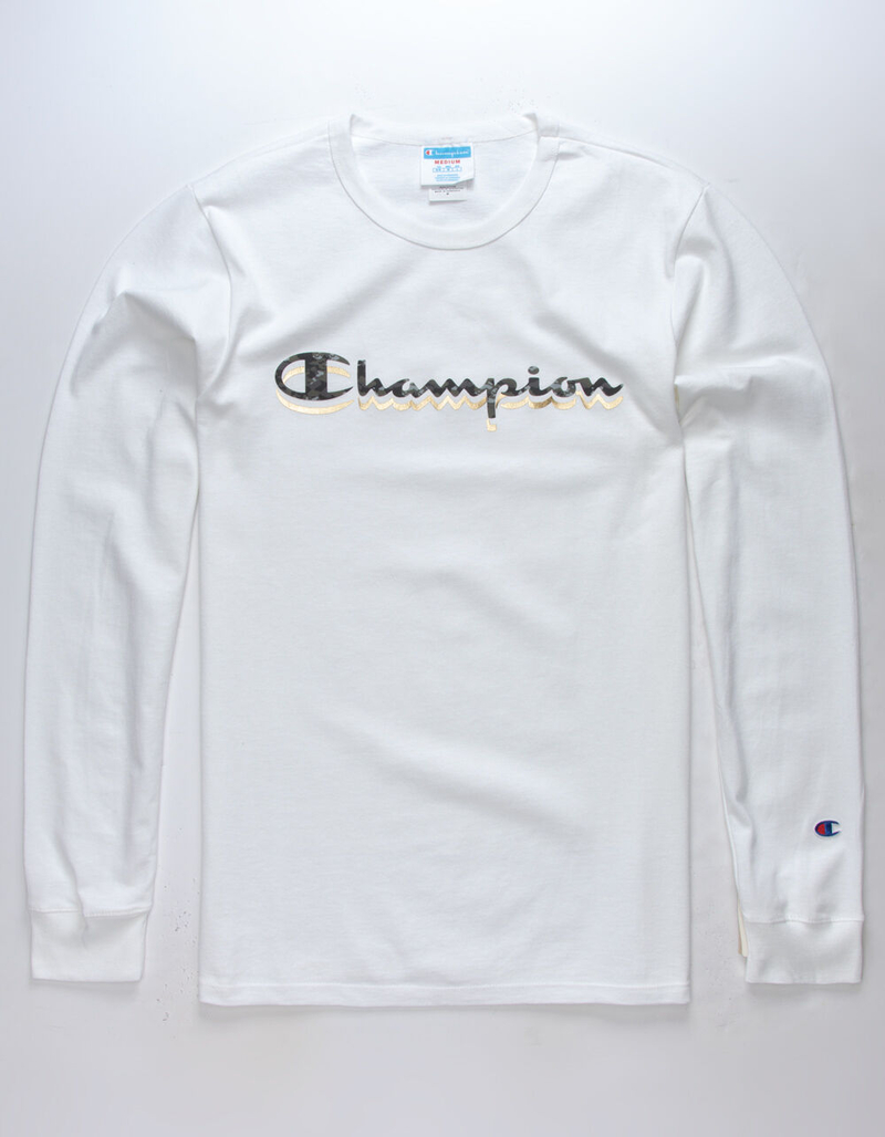 CHAMPION Foil & Camo Logo Mens T-Shirt image number 0