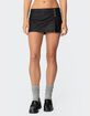 EDIKTED Triple Belt Faux Leather Mini Skort image number 1