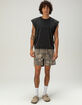 RSQ Mens Washed Cropped Muscle Tee image number 4