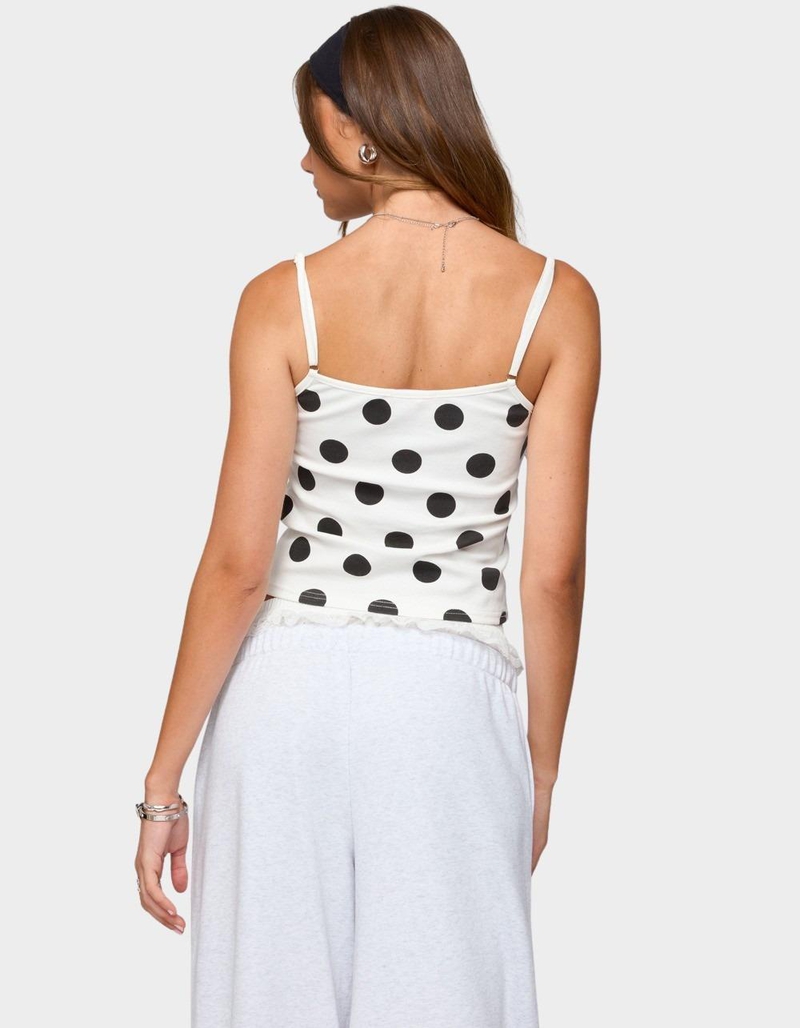 EDIKTED Lynne Polka Dot Tank Top image number 2