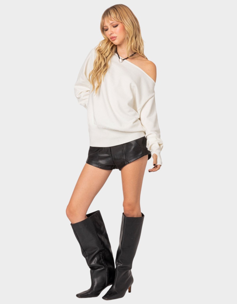 EDIKTED Off Shoulder Oversized Sweater image number 2