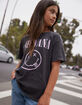 NIRVANA Smiley Girls Boyfriend Tee image number 1