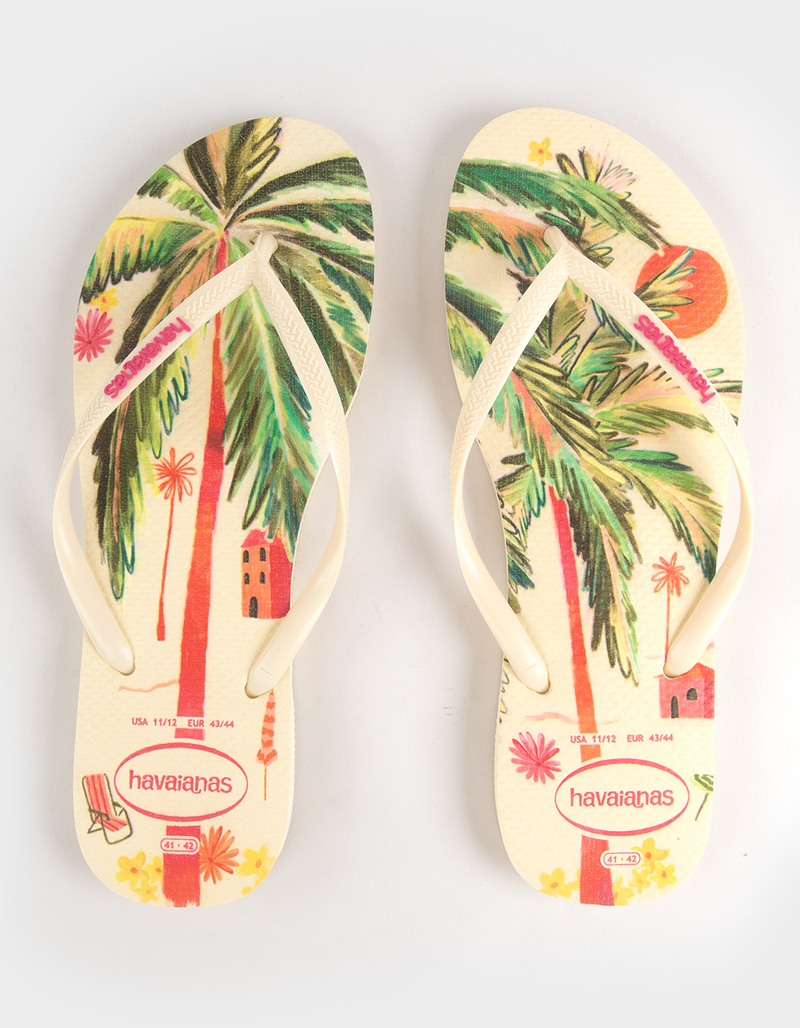 HAVAIANAS Slim Summer Bliss Womens Flip Flops image number 0