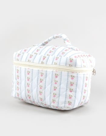 TILLYS Quilted Stripe Cosmetic Bag Alternative Image